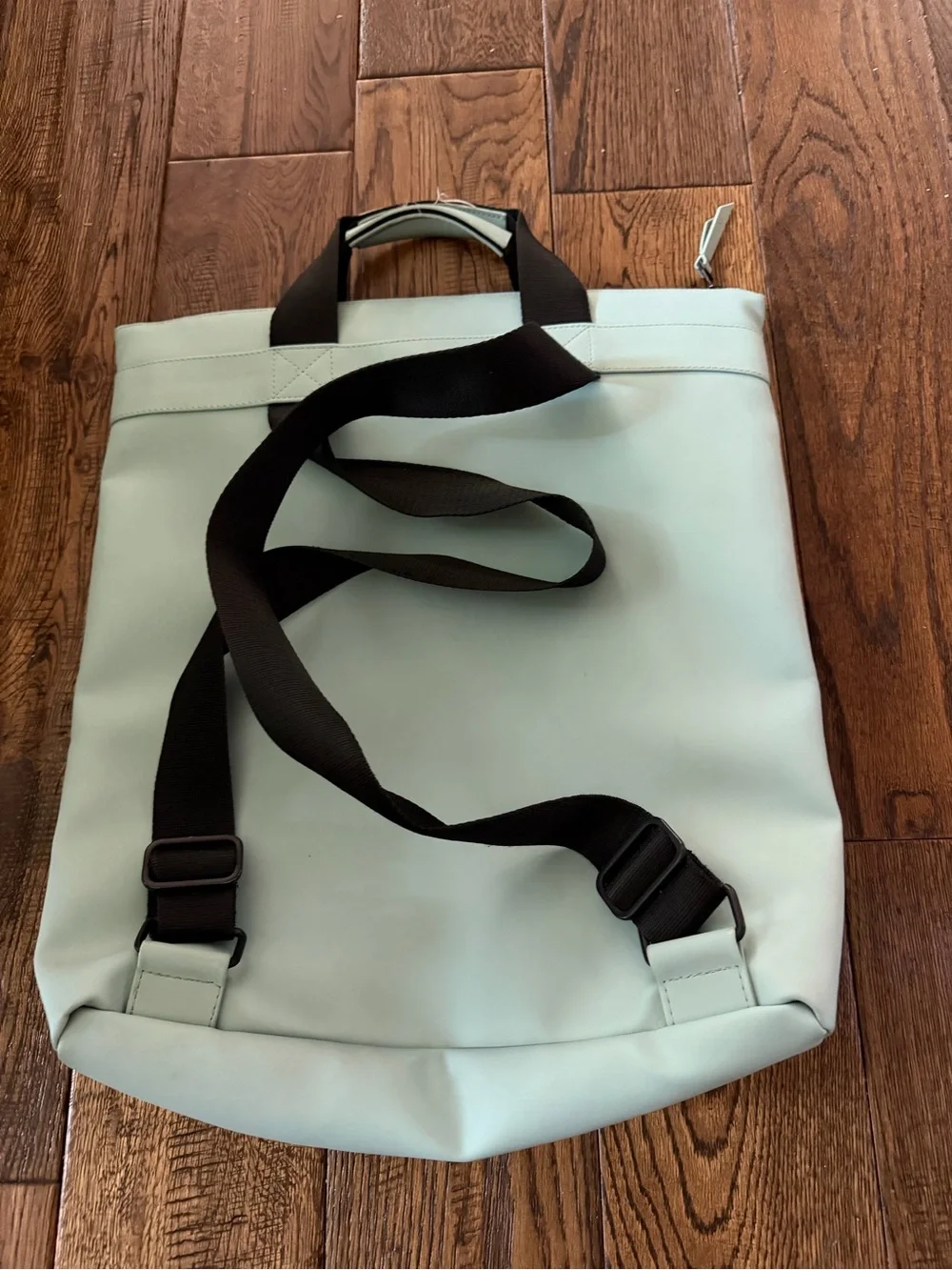 RAINS UNISEX TOTE BACKPACK DUSTY MINT